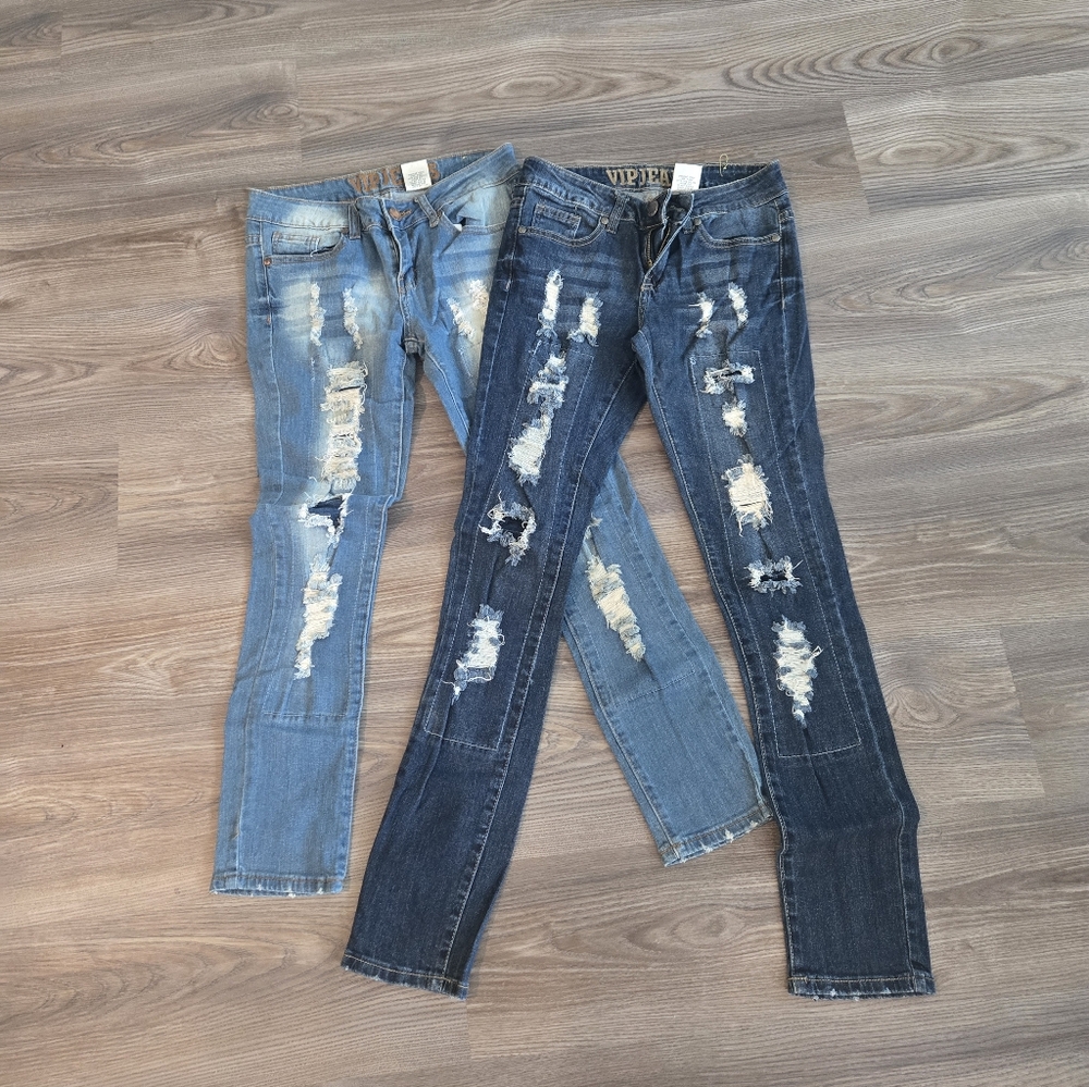 VIP Jeans Distressed Size 3/4